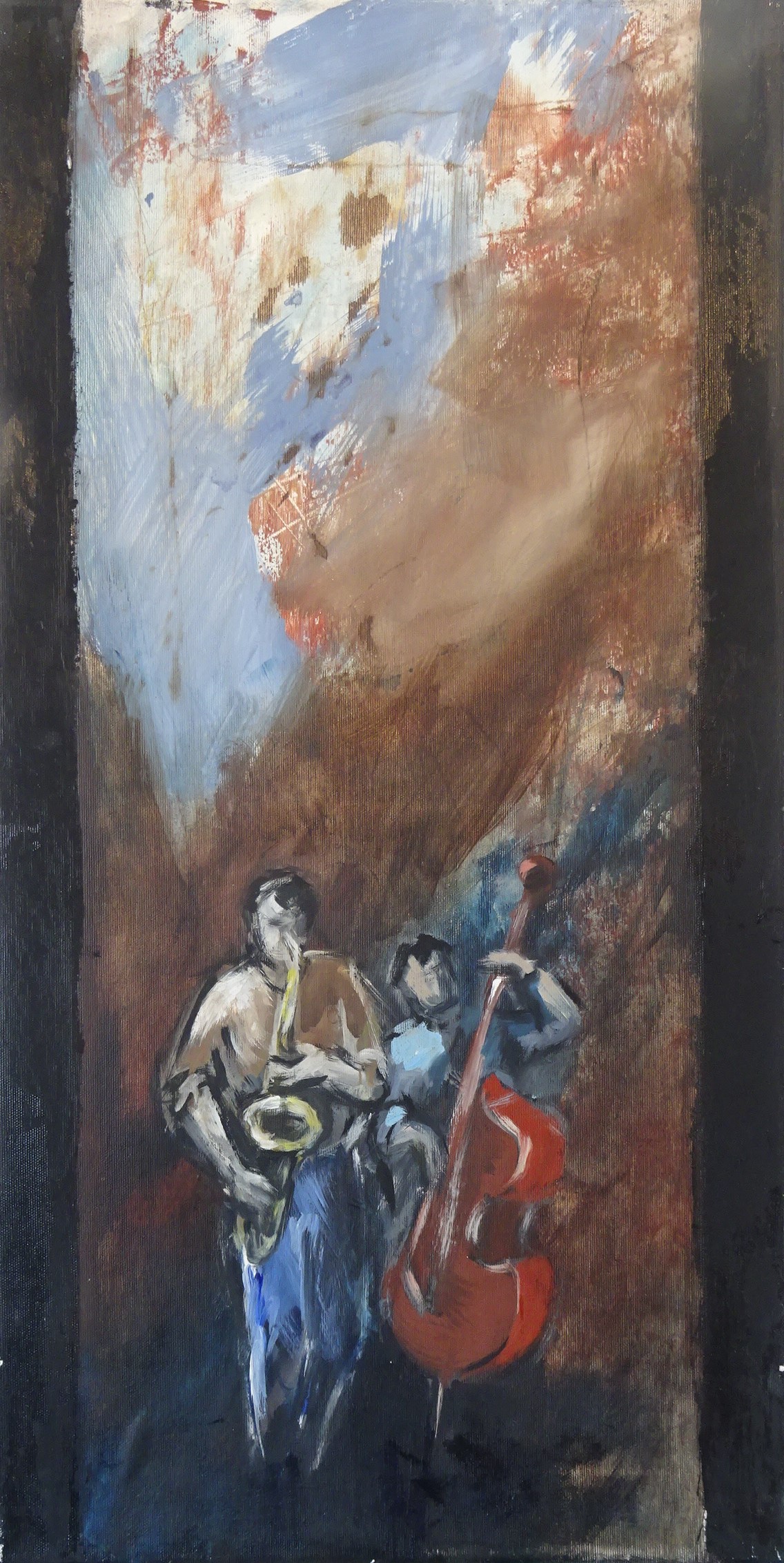 Bild von Franziska Morgner-Fanderl - Das Duo, Acryl, 40 x 80